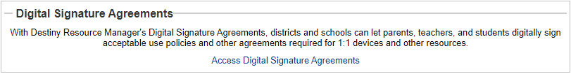 Digital Signature Agreements page.
